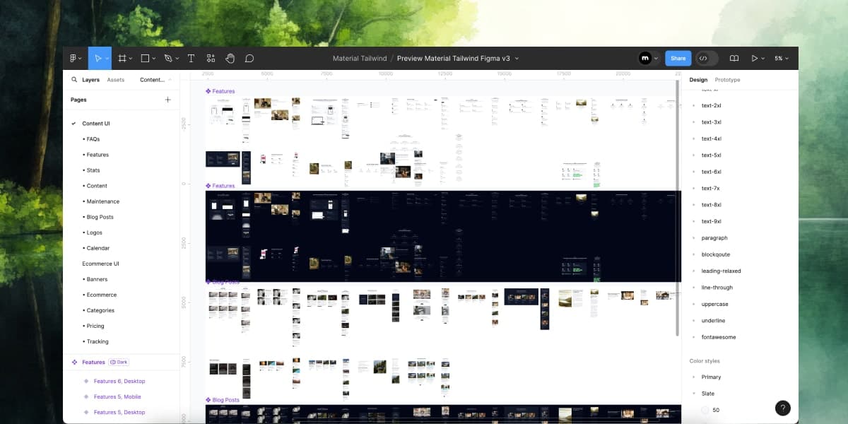 Building Blocks Process Figma 460+ Figma Components & Blocks | Material Tailwind v3 PRO
