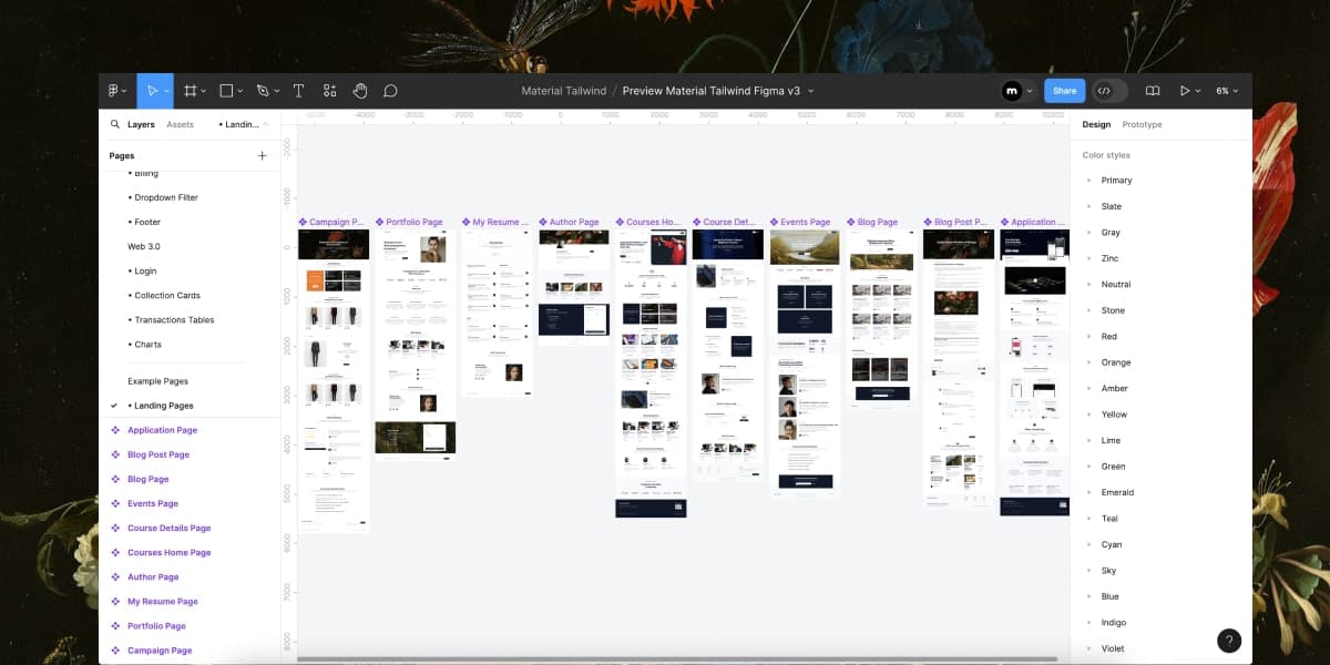 Best Figma Sidebar block Examples - Material Tailwind