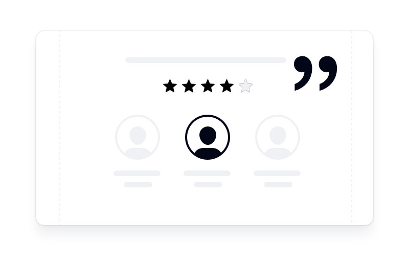 Customer Overview Sections